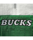 Фото #5 товара Толстовка Mitchell & Ness женская Салатовая Milwaukee Bucks с половинной молнией 2.0