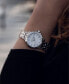 ფოტო #4 პროდუქტის Women's Swiss Tango Diamond-Accent Stainless Steel Bracelet Watch 30mm