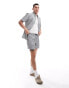 Farah textured stripe short in white