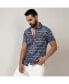 Men's Icy Blue Artistic Bohemian Shirt