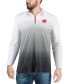 Men's Gray Wisconsin Badgers Magic Team Logo Quarter-Zip Jacket