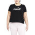 Фото #1 товара Puma Essentials Logo Floral Crew Neck Short Sleeve T-Shirt Plus Womens Size 3X