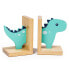 Фото #2 товара Блокнот деревянный для детей EUREKAKIDS Original и декоративные детские книжные ограничители в форме динозавра