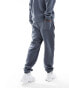 New Balance Iconic collegiate fleece jogger in grey