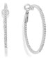 Diamond Hoop Earrings in 14k White Gold (1/2 ct. t.w.)