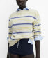 Фото #1 товара Women's Round-Neck Striped Sweater