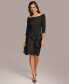 ფოტო #1 პროდუქტის Donna Karan Women's Ruffled Sheath Dress