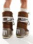 Moon Boot high ankle snow boots in brown