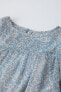 Фото #4 товара Платье из ткани с принтом ZARA