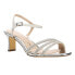 Nina Bettany Rhinestone Evening Womens Silver Dress Sandals BETTANY-YS-048