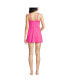 Women's D-Cup Chlorine Resistant Tulip Wrap Swim Dress One Piece Swimsuit