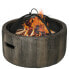 18" Wood-Burning Fire Pit with Spark Cover & Poker Коричневый, 1 Count - фото #1