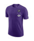 ფოტო #3 პროდუქტის Men's Purple Los Angeles Lakers 2022/23 City Edition Courtside Max90 Vintage-Like Wash T-shirt