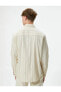 Фото #4 товара Рубашка мужская Koton Классический воротник с пуговицами на длинный рукав Памуклу