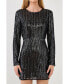 Women's Open Back Sequin Dress