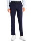 ფოტო #1 პროდუქტის Men's Slim-Fit Navy Solid Suit Pants, Created for Macy's