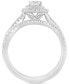 Фото #4 товара Diamond Halo Twist Bridal Set (7/8 ct. t.w.) in 14k White Gold