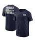 ფოტო #2 პროდუქტის Men's College Navy Seattle Seahawks Blitz Essential T-shirt