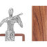 Декоративная фигура Скрипка Серебристый Деревянный Металл 13 x 27 x 13 cm