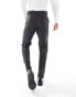 Фото #4 товара ASOS DESIGN slim suit trousers in charcoal