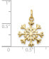 ფოტო #3 პროდუქტის Snowflake Charm Pendant in 14k Yellow Gold