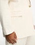 Simply Be linen look blazer in stone