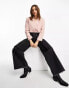 ASOS DESIGN cropped utility co ord blazer in pink