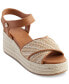 Фото #1 товара Women's Celest Ankle-Strap Espadrille Platform Wedge Sandals