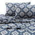 Фото #1 товара Комплект постельного белья Tribeca Living с принтом Damask, фланелевый, 200 г/м2, для односпальной кровати с дополнительно глубоким карманом