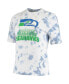 ფოტო #3 პროდუქტის Women's Royal Seattle Seahawks Team Spirit Tie-Dye T-shirt