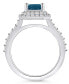 ფოტო #3 პროდუქტის London Blue Topaz and Diamond Halo Ring