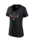 Фото #3 товара Women's Black Houston Astros 2022 Division Series Winner Locker Room Plus Size V-Neck T-shirt