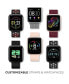 ფოტო #5 პროდუქტის Air 3 Unisex Heart Rate Black Strap Smart Watch 40mm