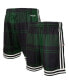 ფოტო #2 პროდუქტის Men's Mitchell Ness x Uninterrupted Kelly Green and Black Boston Celtics Hardwood Classics Swingman Shorts