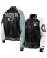 Фото #2 товара Women's Black, Gray Brooklyn Nets The Prospect Raglan Full-Snap Jacket