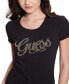 ფოტო #3 პროდუქტის Women's Embellished Script Logo T-Shirt