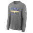 ფოტო #1 პროდუქტის Men's Heather Charcoal Los Angeles Rams 2021 Super Bowl Champions Locker Room Trophy Collection Long Sleeve T-Shirt