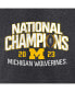 Фото #4 товара Men's Heather Charcoal Michigan Wolverines College Football Playoff 2023 National Champions Schedule T-shirt