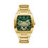 Фото #1 товара GUESS Men's 43mm Watch - Gold Tone Strap Green Dial Gold Tone Case GW0456G3
