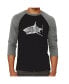 Фото #1 товара Species of Shark Men's Raglan Word Art T-shirt