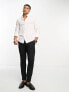 New Look button collar shirt in white