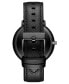 ფოტო #7 პროდუქტის Men's Legacy Black Leather Watch 42mm