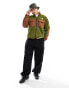 The North Face Royal Arch heavyweight quilted fleece in olive green and brown Коричневый, XL - фото #2