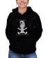 Фото #1 товара Women's Christmas Elf Word Art Hooded Sweatshirt