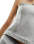 Фото #4 товара Noisy May denim corset top in light grey wash