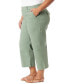 ფოტო #3 პროდუქტის Plus Size Shape Effect Wide-Leg Cropped Pants