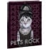 Фото #1 товара Папка для завтрака Pets Rock SAFTA Hard Cover А4 3 внутренних клапана