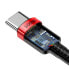 Фото #5 товара Nylonowy mocny kabel przewód USB-C PD 100W 20V 5A 2m czarny