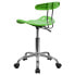 Фото #2 товара Vibrant Apple Green And Chrome Swivel Task Chair With Tractor Seat