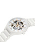 ფოტო #2 პროდუქტის Unisex Swiss Automatic True White High-Tech Ceramic Bracelet Watch 40mm